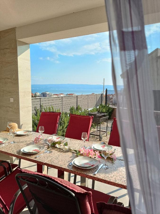 Modern Villa With Jacuzzi, Beautiful Sea View, Near Split! Villa 36A Подстрана Экстерьер фото