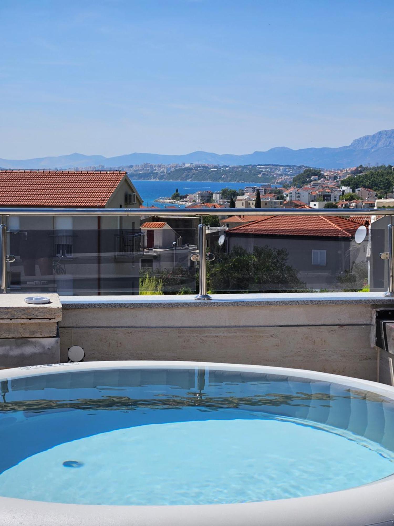 Modern Villa With Jacuzzi, Beautiful Sea View, Near Split! Villa 36A Подстрана Экстерьер фото